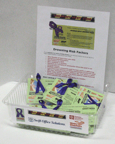 2010 DIAM Tub including water safety cards and ribbons